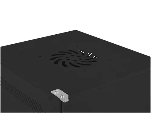 Ερμάριο επικοινωνιών, Lanberg rack cabinet 10" επιτοίχιο 9U / 280x310 αυτοσυναρμολογούμενο flat pack με μεταλλική πόρτα, μαύρο - 6
