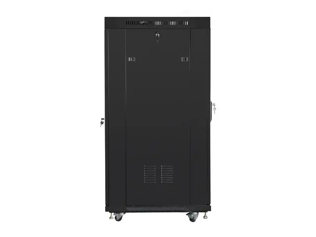 Комуникационен шкаф, Lanberg rack cabinet 19" free-standing 27U / 600x800 self-assembly flat pack with mesh door LCD, black - image 4