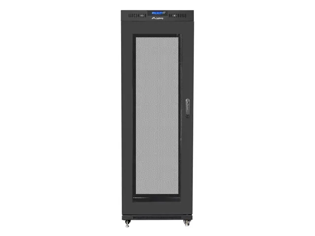 Комуникационен шкаф, Lanberg rack cabinet 19" free-standing 37U / 600x800 self-assembly flat pack with mesh door LCD, black - image 1