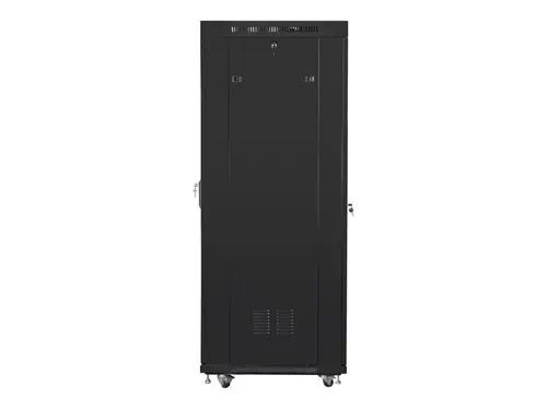 Ερμάριο επικοινωνιών, Lanberg rack cabinet 19" ελεύθερο 37U / 600x800 αυτοσυναρμολογούμενο flat pack με διάτρητη πόρτα LCD, μαύρο - 4