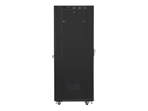 Dulap de comunicații, Lanberg rack cabinet 19" independent 37U / 600x800 autoasamblare flat pack cu ușă perforată LCD, negru - 5