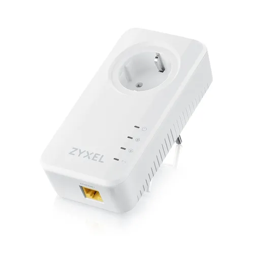 Мрежов компонент, ZyXEL PLA6457, EU, TWIN, G.hn 2400 Mbps Pass-thru powerline