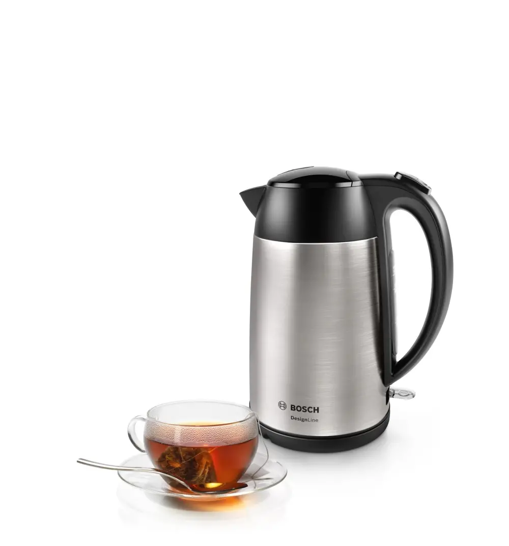 Електрическа кана, Bosch TWK3P420, Kettle, DesignLine, 2000-2400 W, 1.7 l,  Stainless steel - image 5