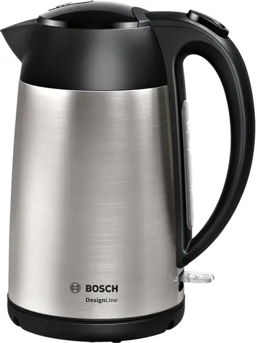 Електрическа кана, Bosch TWK3P420, Kettle, DesignLine, 2000-2400 W, 1.7 l,  Stainless steel