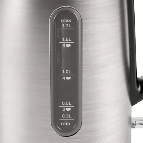 Електрическа кана, Bosch TWK4P440, Kettle, DesignLine, 2000-2400 W, 1.7 l,  OneCup function, Stainless steel - image 4