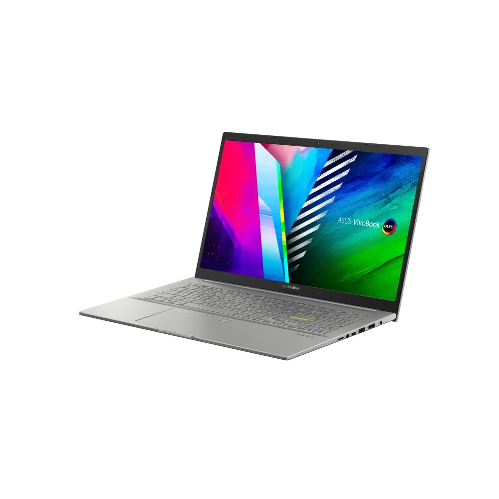 Лаптоп, Asus Vivobook OLED K513EA-OLED-L511W, Intel Core i5-1135G7 (8M Cache, up to 4.2 GHz), 15.6" FHD IPS, Glare(1920x1080), 400nits,8GB DDR4 (ON BD., 1 slot free),512G PCIEG3 SSD, Windows 11,Illum. Kbd., Silver - image 2