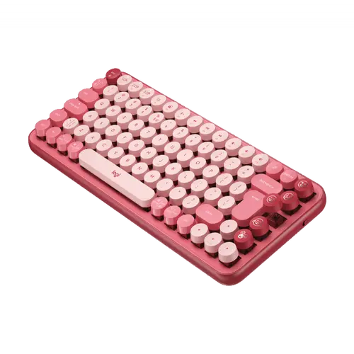 Tastatură, Logitech POP Keys Tastatură mecanică wireless cu taste Emoji - HEARTBREAKER_ROSE - US INT'L - INTNL - 2