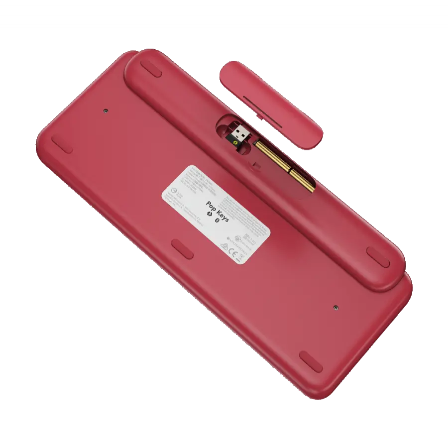 Клавиатура, Logitech POP Keys Wireless Mechanical Keyboard With Emoji Keys - HEARTBREAKER_ROSE - US INT'L - INTNL - image 4