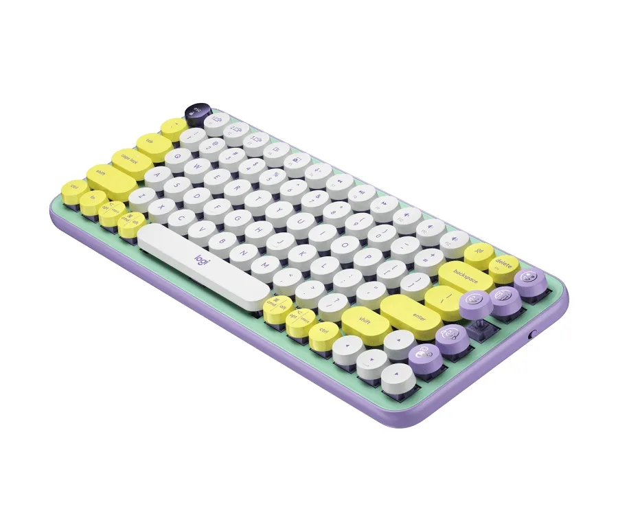 Клавиатура, Logitech POP Keys Wireless Mechanical Keyboard With Emoji Keys - DAYDREAM_MINT - US INT'L - INTNL - image 1