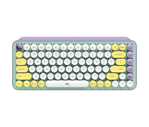 Клавиатура, Logitech POP Keys Wireless Mechanical Keyboard With Emoji Keys - DAYDREAM_MINT - US INT'L - INTNL