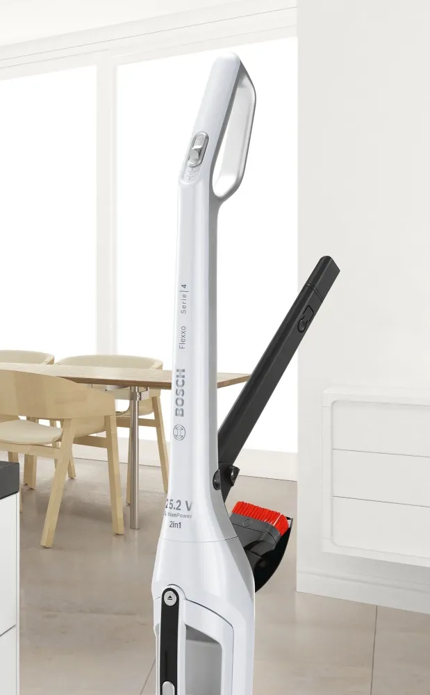 Прахосмукачка, Bosch BCH3K255, Wireless Vacuum Cleaner, 2 in 1, with built-in accessories, polar white metallic - image 1