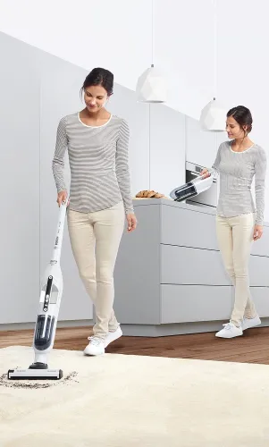 Прахосмукачка, Bosch BCH3K255, Wireless Vacuum Cleaner, 2 in 1, with built-in accessories, polar white metallic - image 8