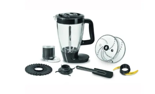 Кухненски робот, Tefal DO821838, Double Force black, powelix life blades, 1000W, 3L bowl, 2L blender, kneader, chopper, 2 revers. discs, spatula - image 1