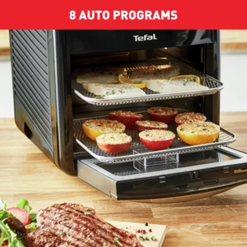 Уред за здравословно готвене, Tefal FW501815, EasyFry Oven&Grill XXL,11L,  9 programs (Airfry, Roast, Grill, Bake, Broil, Dehydrate, Toast, Rotisserie, Reheat), adjustable temp, manual mode, 7 accesorizes - image 4