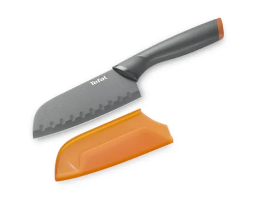 Нож, Tefal K1220104, Fresh Kitchen Santoku knife + cover 12 cm - image 2