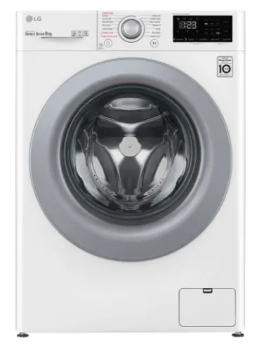 Пералня, LG F4WV309S4E, Washing Machine, 9 kg, 1400 rpm, 6 motion, AI DD, Steam, Smart Diagnosis, Add Item, Energy Efficiency B, Spin Efficiency B, White