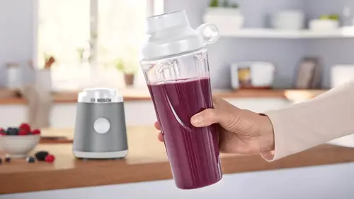 Блендер, Bosch MMB2111T, Blender VitaPower Series 2, 0,6 L, 450 W, ToGo bottle from Tritan, Silver - image 13
