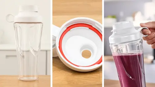 Блендер, Bosch MMB2111T, Blender VitaPower Series 2, 0,6 L, 450 W, ToGo bottle from Tritan, Silver - image 17