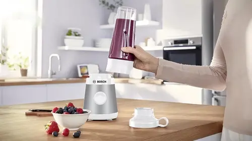 Блендер, Bosch MMB2111T, Blender VitaPower Series 2, 0,6 L, 450 W, ToGo bottle from Tritan, Silver - image 2