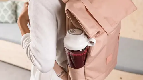 Блендер, Bosch MMB2111T, Blender VitaPower Series 2, 0,6 L, 450 W, ToGo bottle from Tritan, Silver - image 4