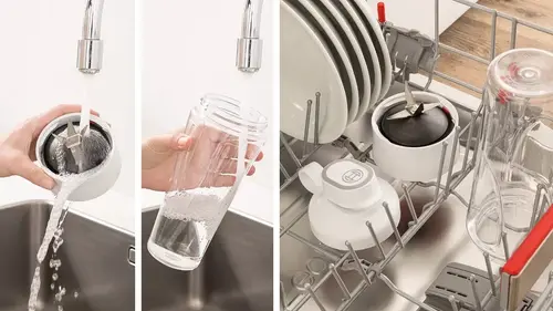 Блендер, Bosch MMB2111T, Blender VitaPower Series 2, 0,6 L, 450 W, ToGo bottle from Tritan, Silver - image 6