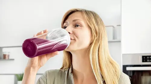 Блендер, Bosch MMB2111T, Blender VitaPower Series 2, 0,6 L, 450 W, ToGo bottle from Tritan, Silver - image 9