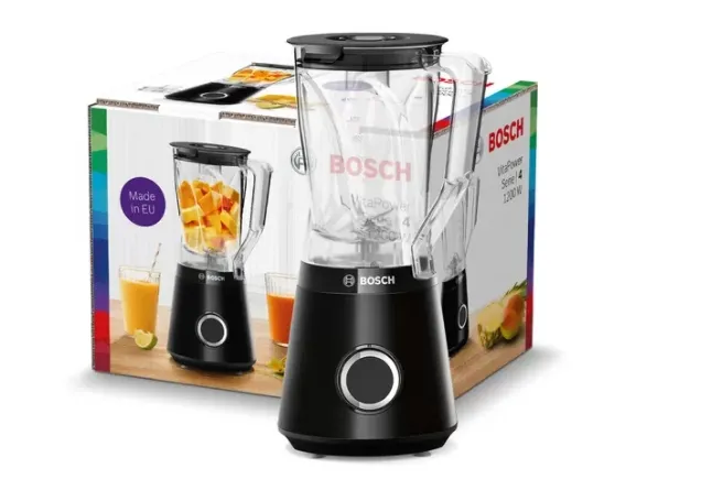 Блендер, Bosch MMB6141B Series 4, VitaPower Blender, 1200 W, Tritan blender jug 1.5 l, Two speed settings and pulse function, ProEdge stainless steel blades made in Solingen, Black - image 2