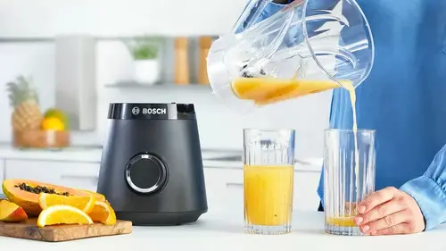 Blender, Bosch MMB6141B Series 4, VitaPower Blender, 1200 W, Cană blender Tritan 1.5 l, Două setări de viteză și funcție puls, Lame ProEdge din oțel - 7