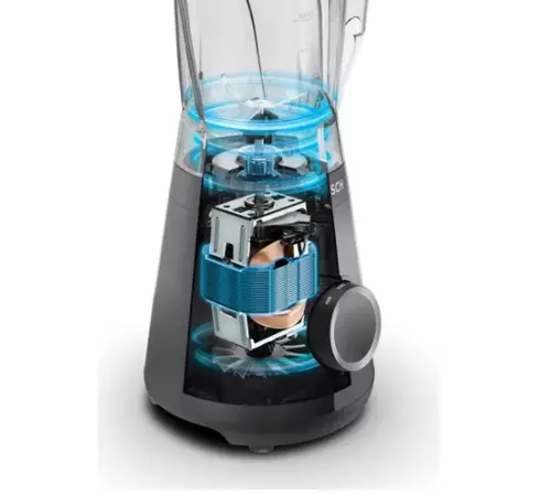 Μπλέντερ, Bosch MMB6141B Series 4, VitaPower Blender, 1200 W, Κανάτα μπλέντερ Tritan 1.5 l, Δύο ρυθμίσεις ταχύτητας και λειτουργία παλμού, Λεπίδες - 8