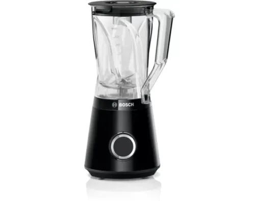 Блендер, Bosch MMB6141B Series 4, VitaPower Blender, 1200 W, Tritan blender jug 1.5 l, Two speed settings and pulse function, ProEdge stainless steel blades made in Solingen, Black