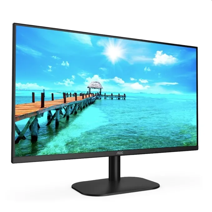 Монитор, AOC 27B2AM 27" WLED VA 1920x1080@75Hz, 4ms GTG, 250cd/m2, 4000:1, 20M:1 DCR, Low Blue Light, Tilt, D-SUB, HDMI, Speakers, Black - image 1