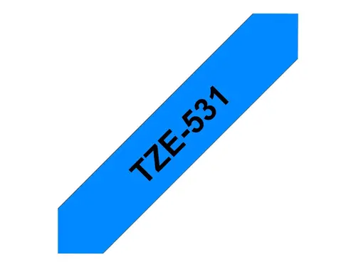 Консуматив, Brother TZe-531 Tape Black on Blue, Laminated, 12mm, 8m - Eco - image 3
