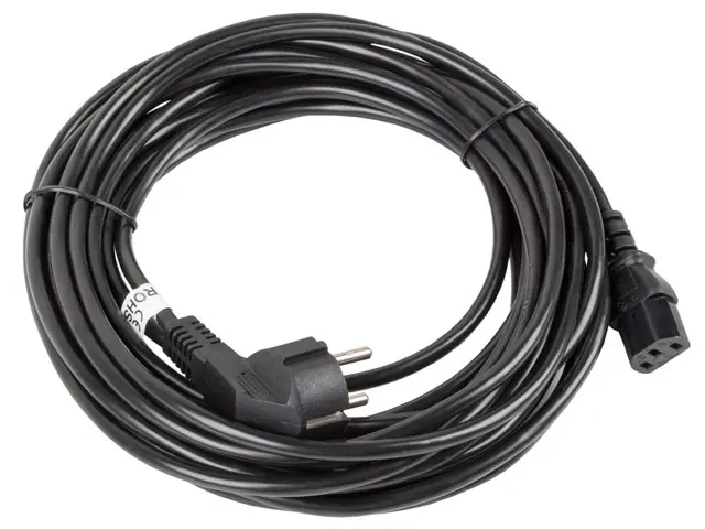 Кабел, Lanberg CEE 7/7 -> IEC 320 C13 power cord 10m VDE, black - image 2