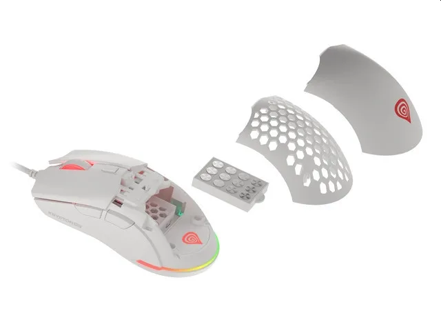 Мишка, Genesis Gaming Mouse Krypton 8000DPI RGB Ultralight White PAW3333 - image 1