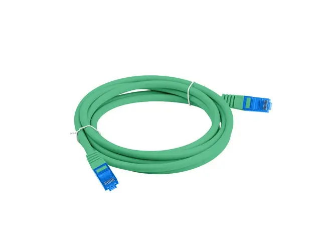 Кабел, Lanberg patch cord CAT.6A FTP LSZH CCA 0.5m Fluke Passed, green - image 3