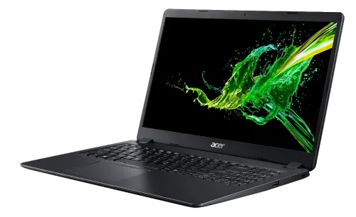 Лаптоп, Acer Aspire 3, A315-56-31R7, Intel Core i3-1005G1 (up to 3.4 GHz, 4MB), 15.6" FHD (1920x1080) AG, HD Cam, 8GB DDR4 (4GB onboard), 512GB SSD PCIe+2.5" SATA slot free, No HDD kit, Intel UHD, Linux, Black