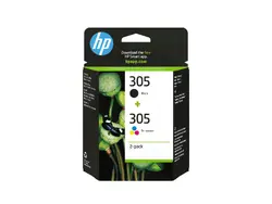 Консуматив, HP 305 2-Pack Tri-color/Black Original Ink Cartridge
