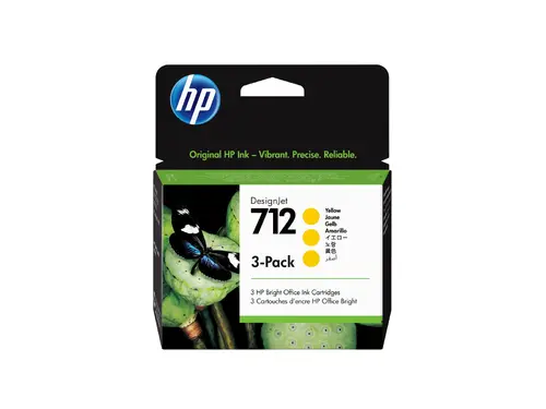 Consumabil, HP 712 Yellow Ink Cartridge 3-Pack Consumabil, HP 712 Yellow Ink Cartridge 3-Pack