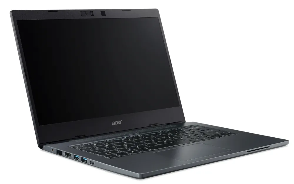 Лаптоп, Acer Travelmate P414-51-50M3, Core i5 1135G5(up to 4.20Ghz, 8MB), 14" FHD IPS, 8GB DDR4, 512GB NVMe SSD, Intel UMA Graphics, HD Cam&Mic, TPM 2.0, SD card, FPR, Smartcard reader, Wi-Fi 6AX, BT 5.0, KB Backlight, Win 11 Pro, Blue - image 2