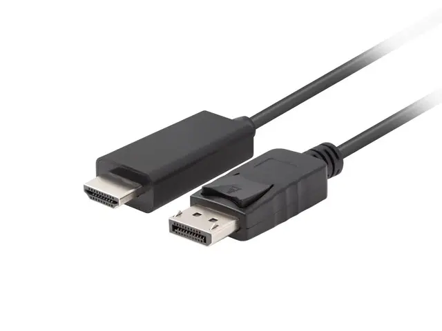 Кабел, Lanberg display port (M) V1.1 -> HDMI (M) cable 3m, black - image 1