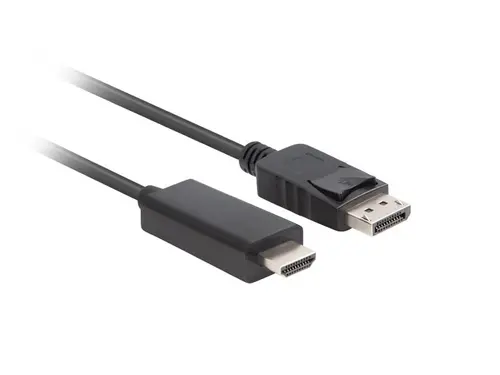Кабел, Lanberg display port (M) V1.1 -> HDMI (M) cable 3m, black