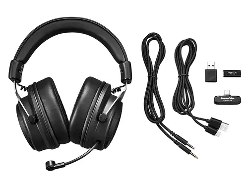 Ασύρματα ακουστικά gaming PowerColor Alphyn AH10 - Μαύρα - 7
