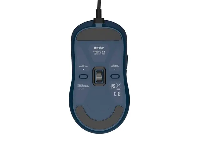 Мишка, Fury Gaming Mouse Tanto T4 12000DPI Optical With Software RGB Backlight Blue - image 4