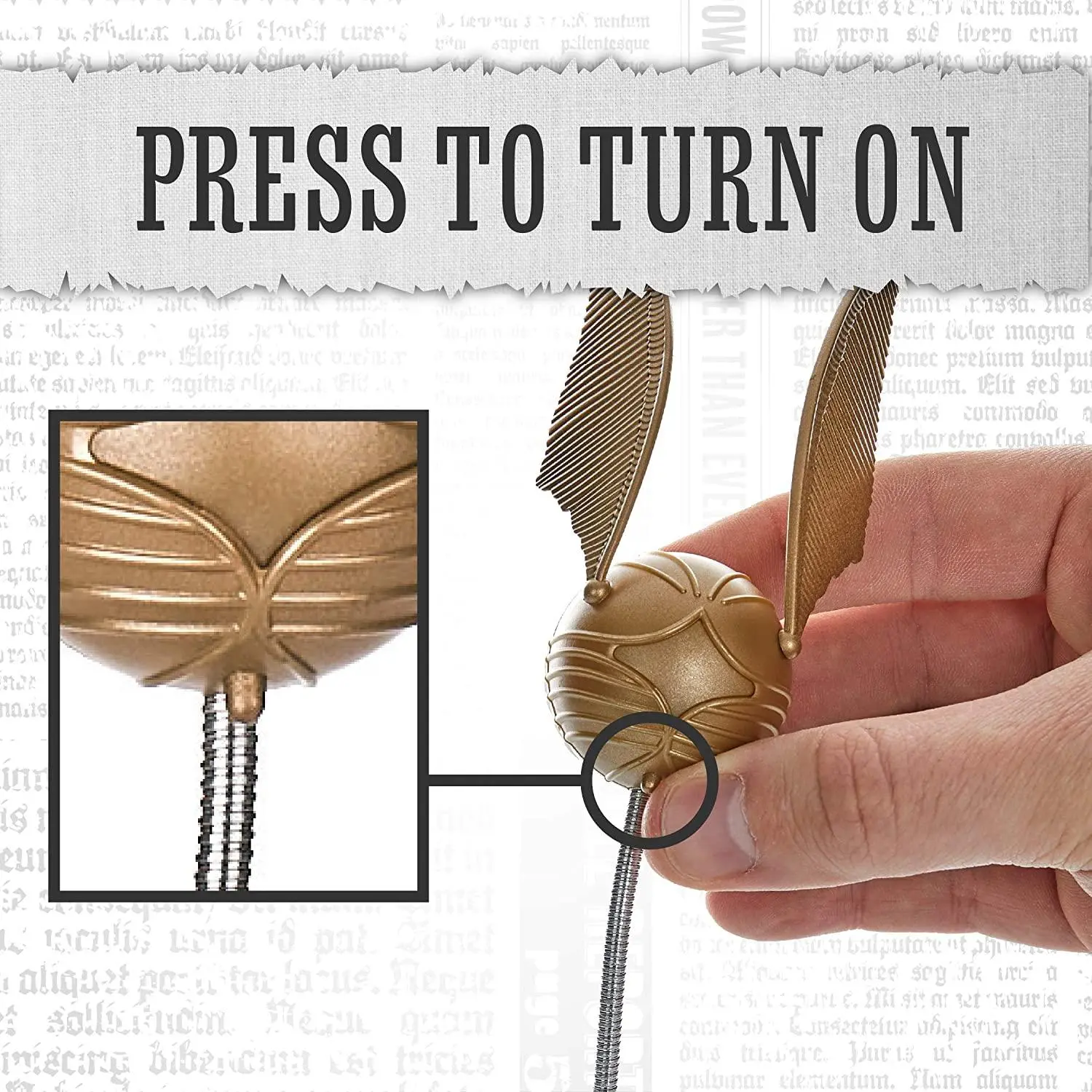 Статуетка Paladone Harry Potter - Golden Snitch Lumi Clip - image 2