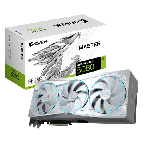Видео карта GIGABYTE AORUS RTX 5080 MASTER ICE 16GB GDDR7 - image 8