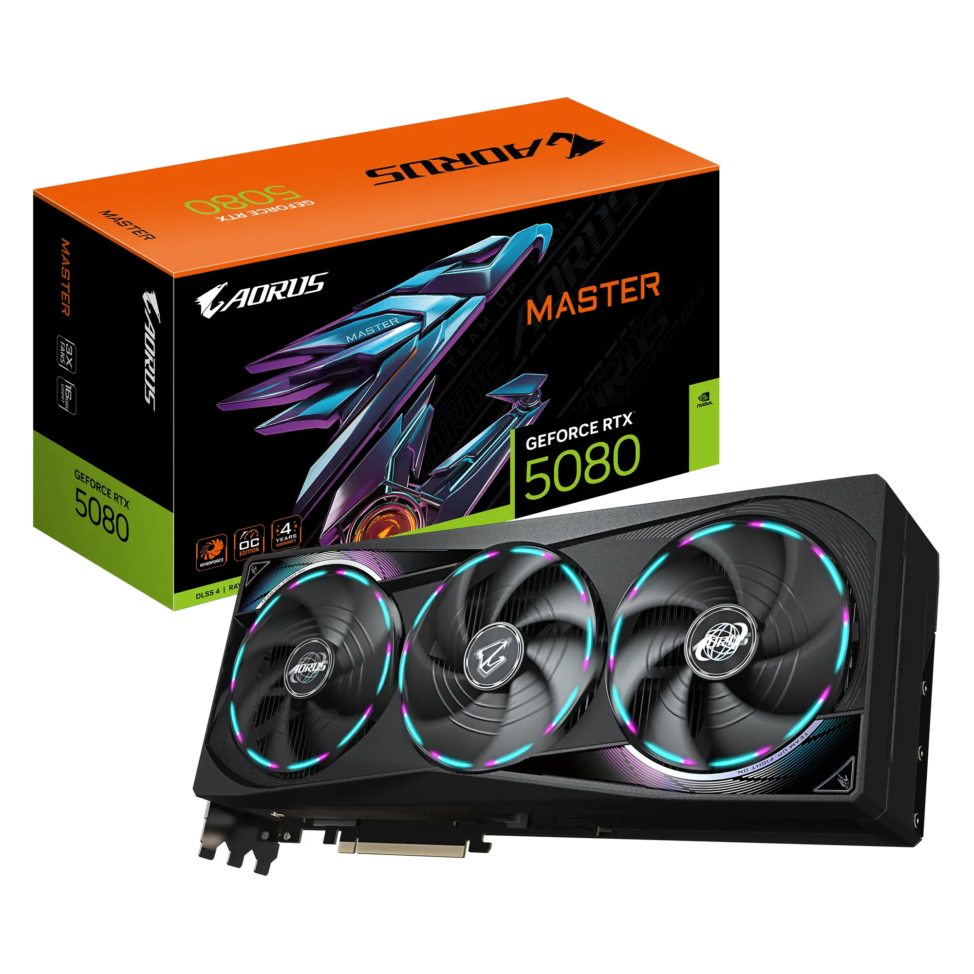 Видео карта GIGABYTE AORUS RTX 5080 MASTER 16GB GDDR7 - image 8
