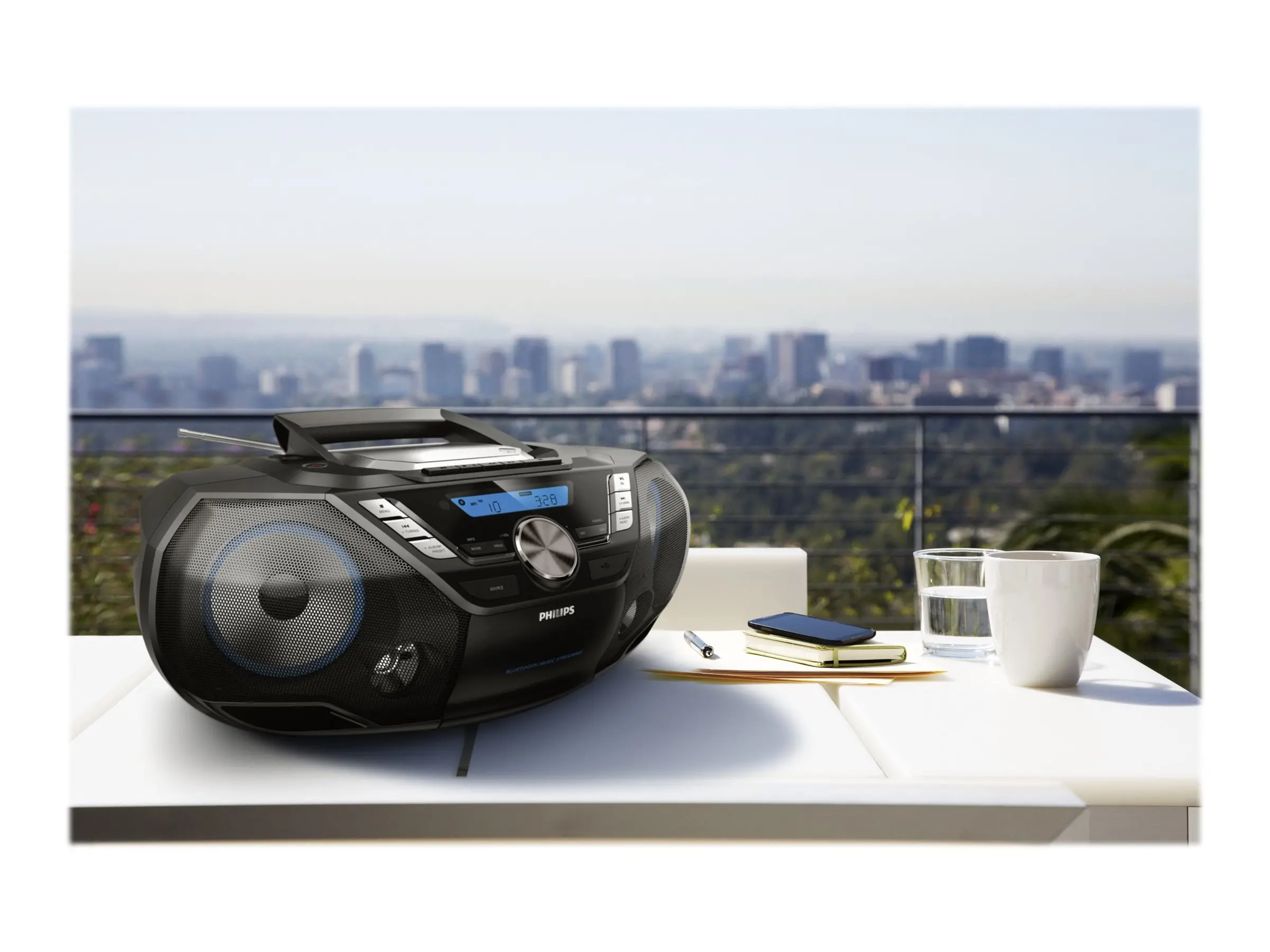 PHILIPS Bluetooth CD радиокасетофон дистанционно 12W RMS CD MP3-CD USB DAB+ FM - image 1