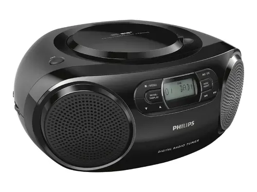 PHILIPS CD radio-casetofon DAB intrare audio negru - 1