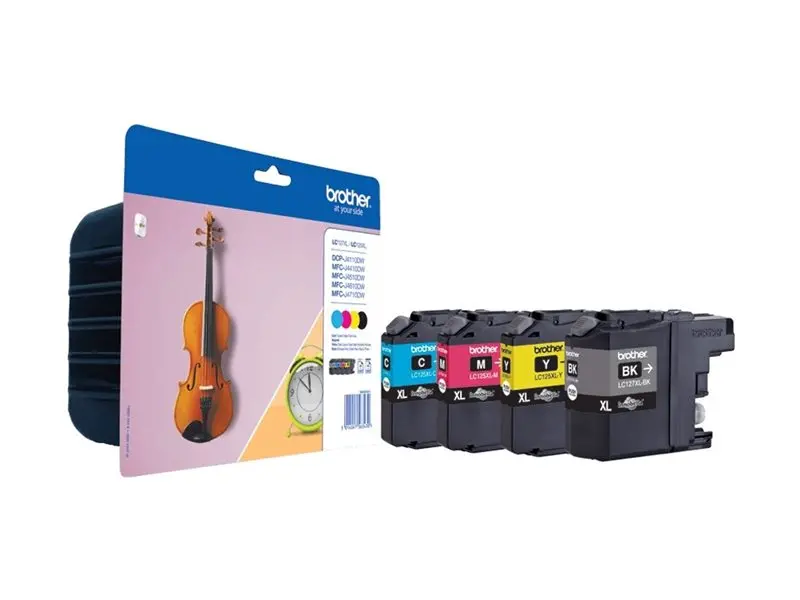 BROTHER LC-127XL ink cartridge black and tri-colour high capacity 1-pack blister without alarm - image 4
