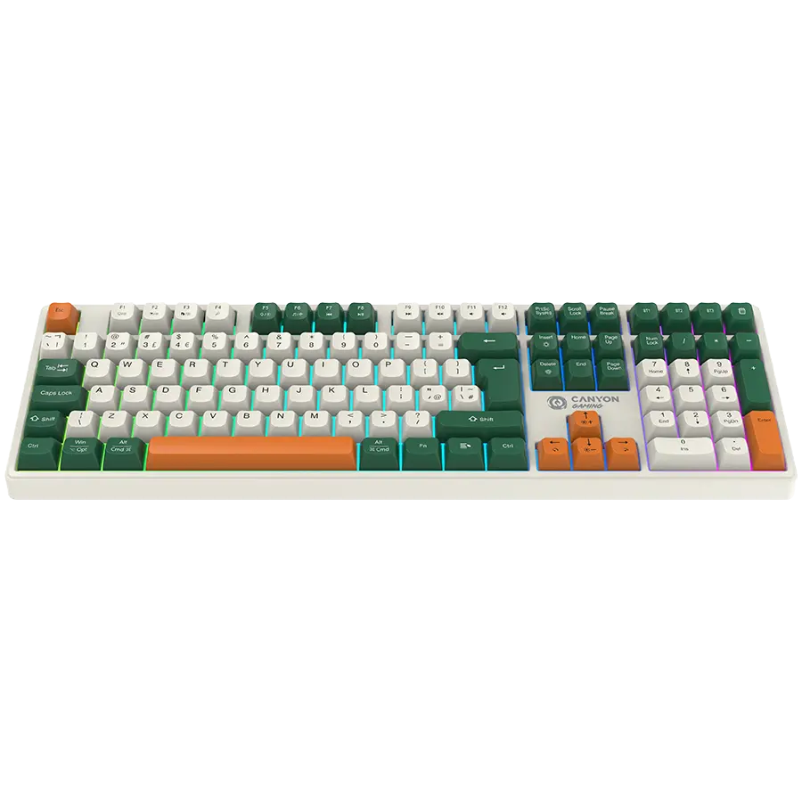 CANYON keyboard Shadder GKW-11 Mech RGB UK/US Wireless White - image 1